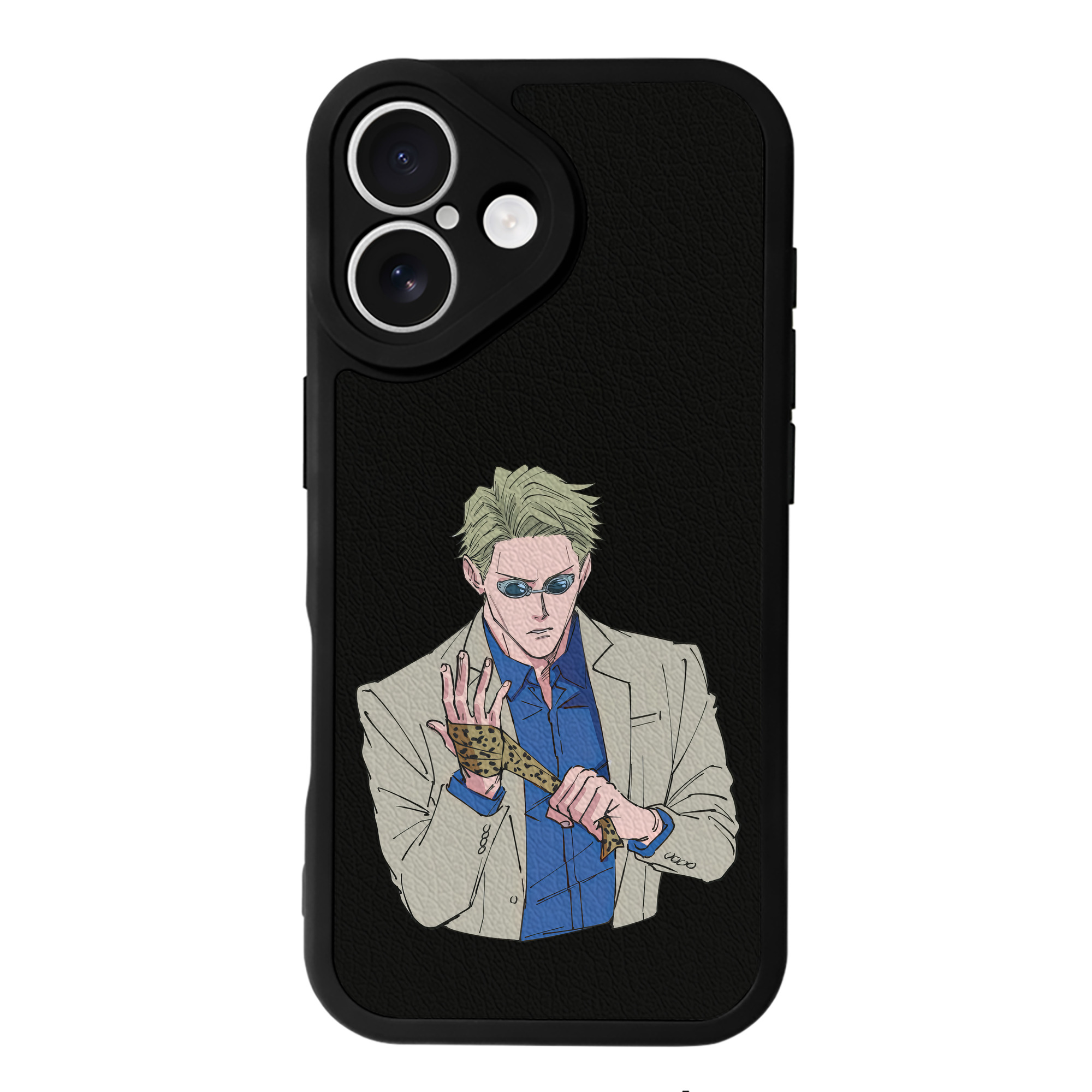 （画像用） 呪術廻戦 Jujutsu Kaisen 【iPhone 16シリーズ対応】シリコンスマホケース（レザー調） 材質：シリコン